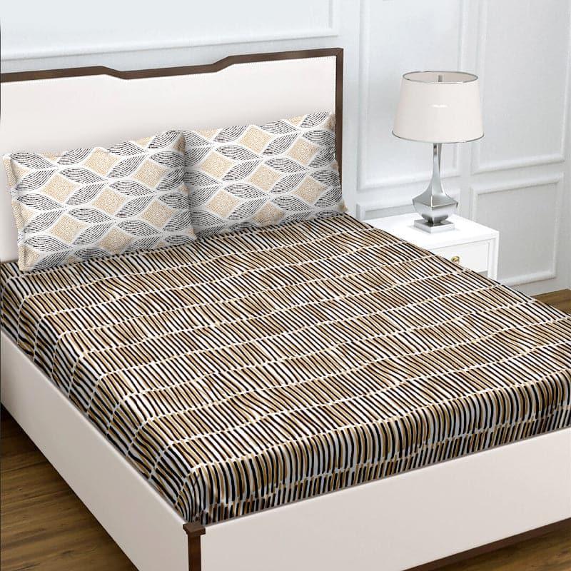 Buy Nevara Striped Bedsheet Bedsheets from Vaaree