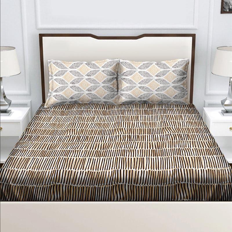 Buy Nevara Striped Bedsheet Bedsheets from Vaaree