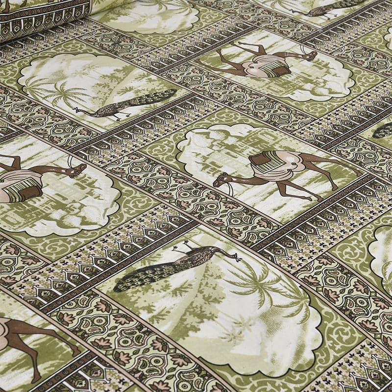 Buy Bedsheets - Niran Royal Courtyard Bedsheet - Green at Vaaree online