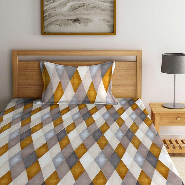 Buy Nirma Cross Bedsheet Bedsheets from Vaaree