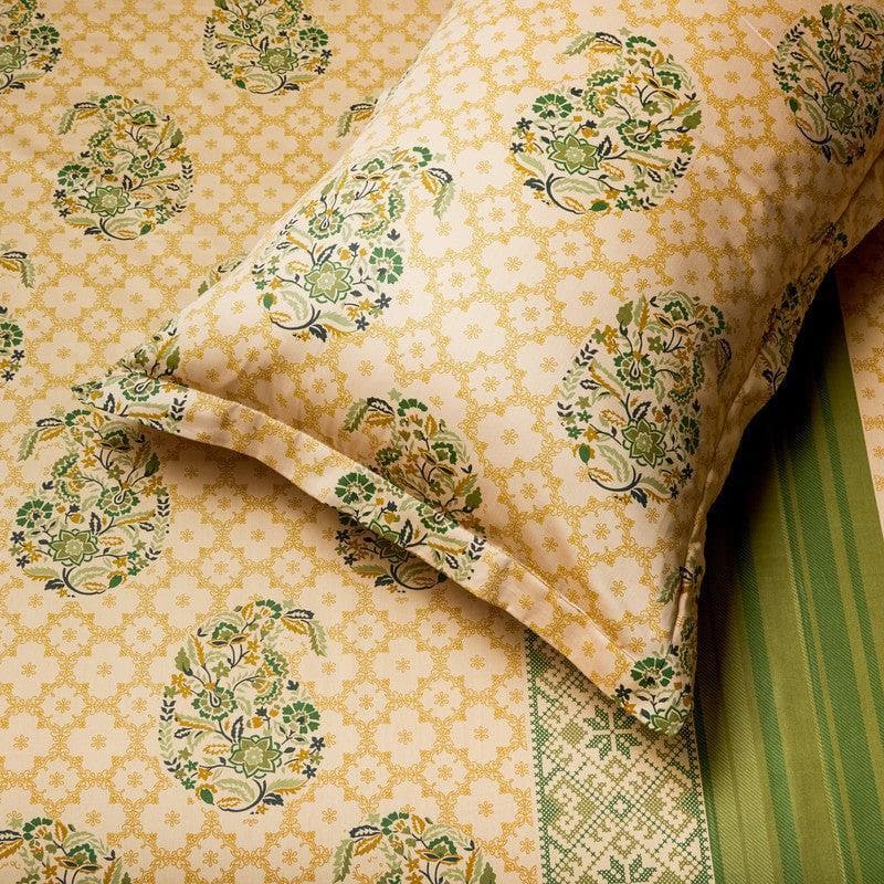 Buy Nitya Printed Bedsheet - Beige Bedsheets from Vaaree