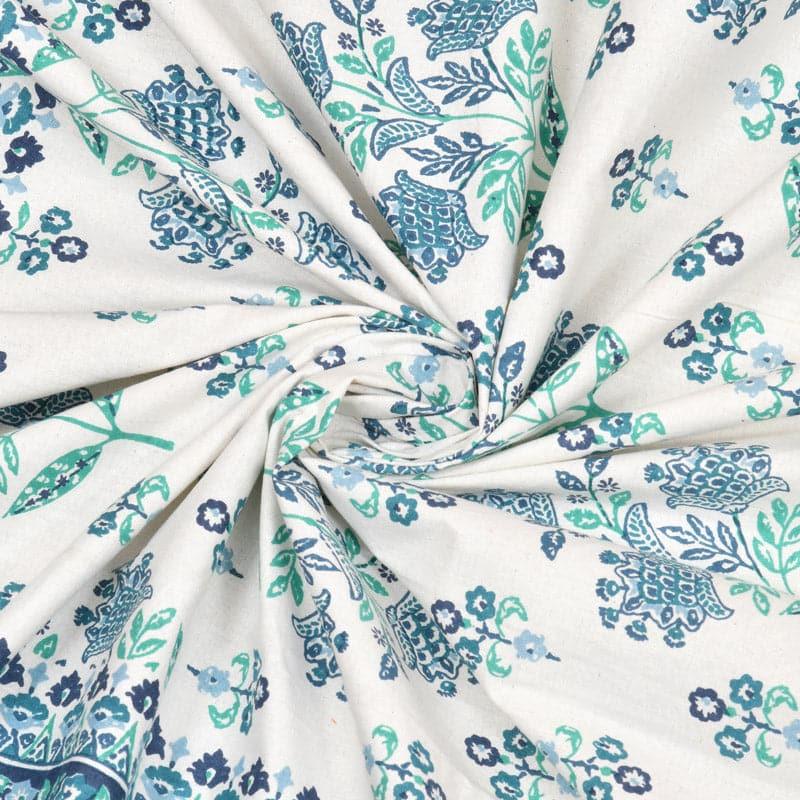 Bedsheets - Noelle Printed Bedsheet - Blue