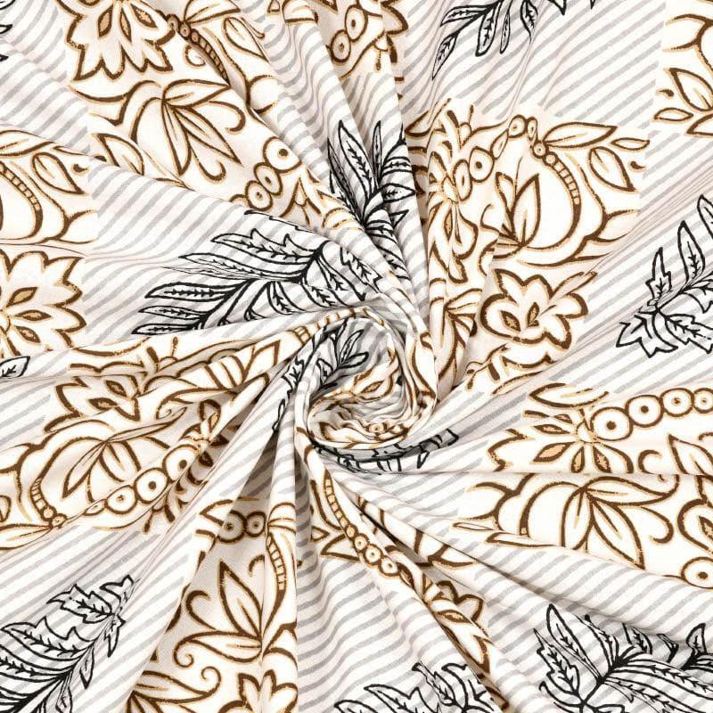 Buy Nurvi Floral Bedsheet - Mustard Bedsheets from Vaaree