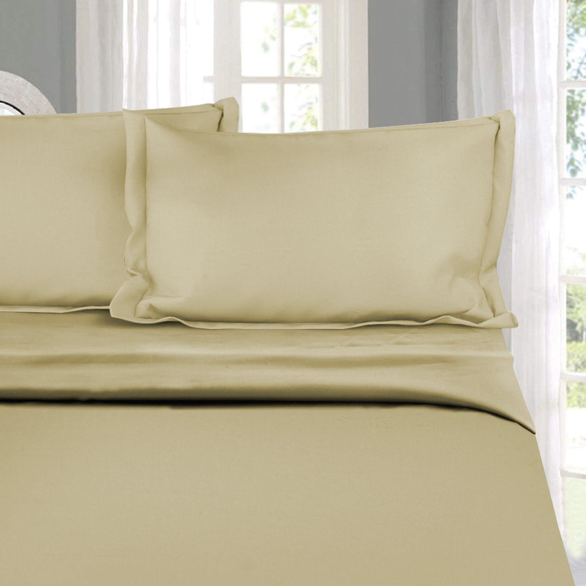 Buy Oakes Solid Bedsheet - Beige Bedsheets from Vaaree