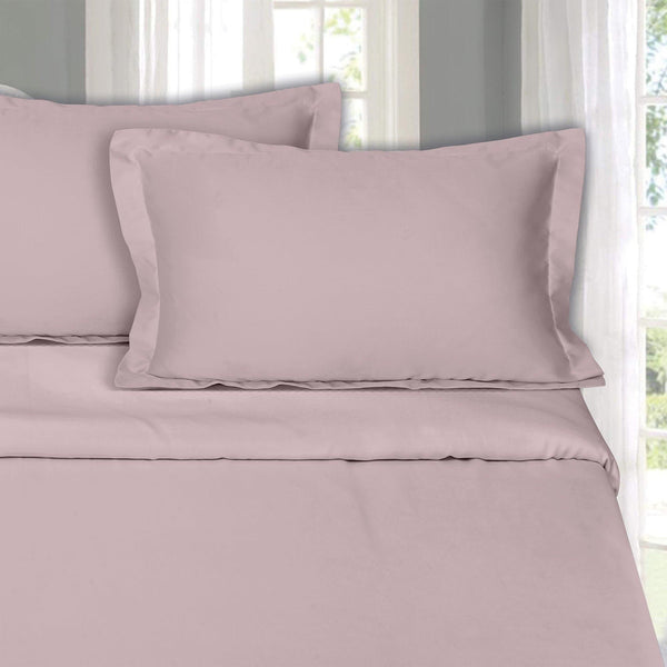 Buy Bedsheets - Oakes Solid Bedsheet - Cameo Rose at Vaaree online