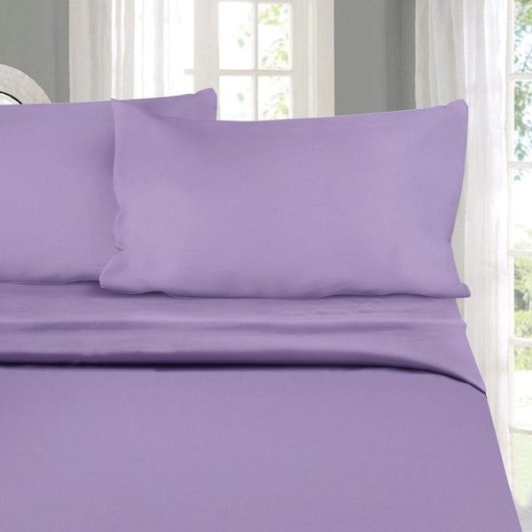 Buy Oakes Solid Bedsheet - Lavender Bedsheets from Vaaree