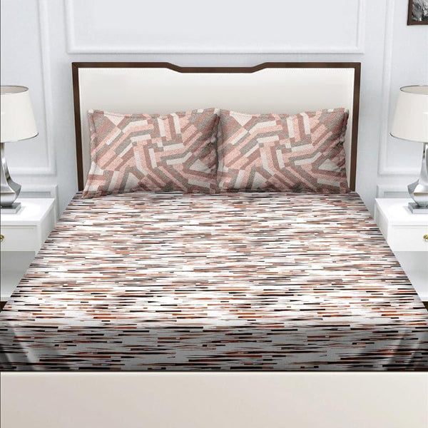 Buy Odelia Lark Bedsheet - Peach Bedsheets from Vaaree