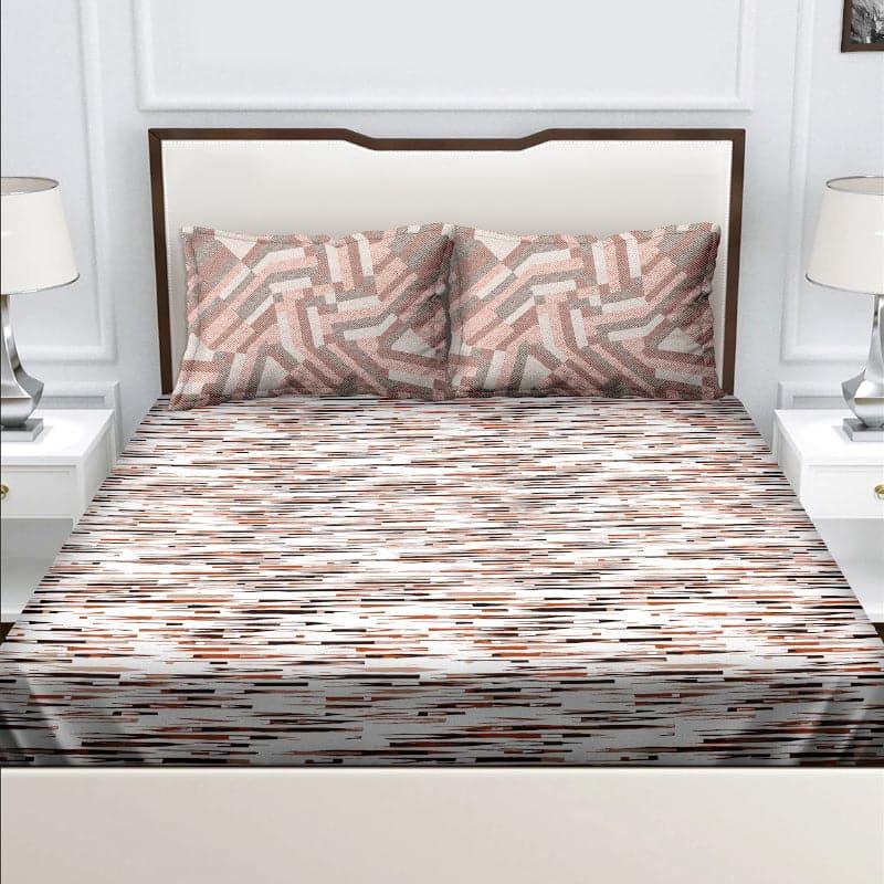 Buy Odelia Lark Bedsheet - Peach Bedsheets from Vaaree