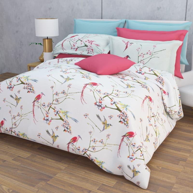 Buy Odeya Floral Bedsheet - Light Blue Bedsheets from Vaaree