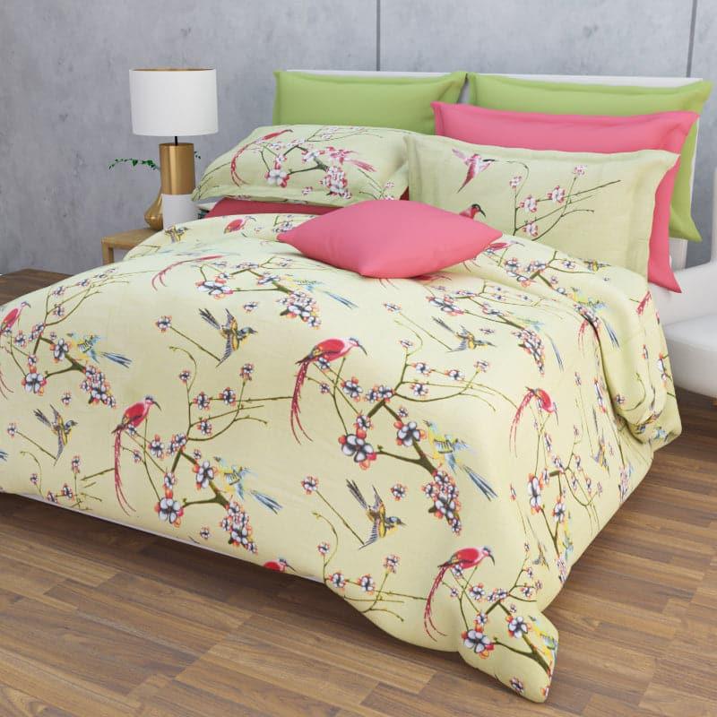 Buy Odeya Floral Bedsheet - Tea Green Bedsheets from Vaaree