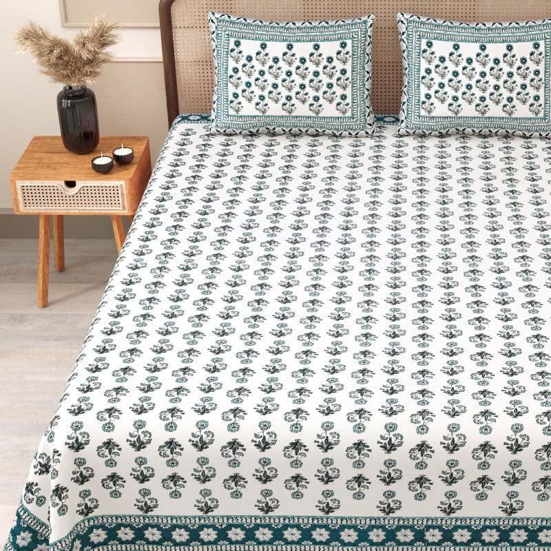 Buy Oishi Printed Bedsheet - Blue Bedsheets from Vaaree