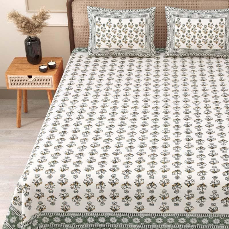 Buy Oishi Printed Bedsheet - Grey Bedsheets from Vaaree