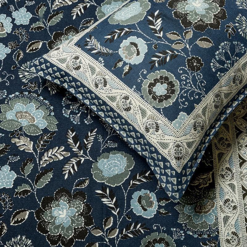 Buy Paloma Printed Bedsheet - Blue Bedsheets from Vaaree