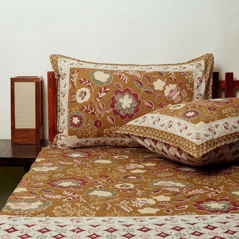 Buy Paloma Printed Bedsheet - Brown Bedsheets from Vaaree