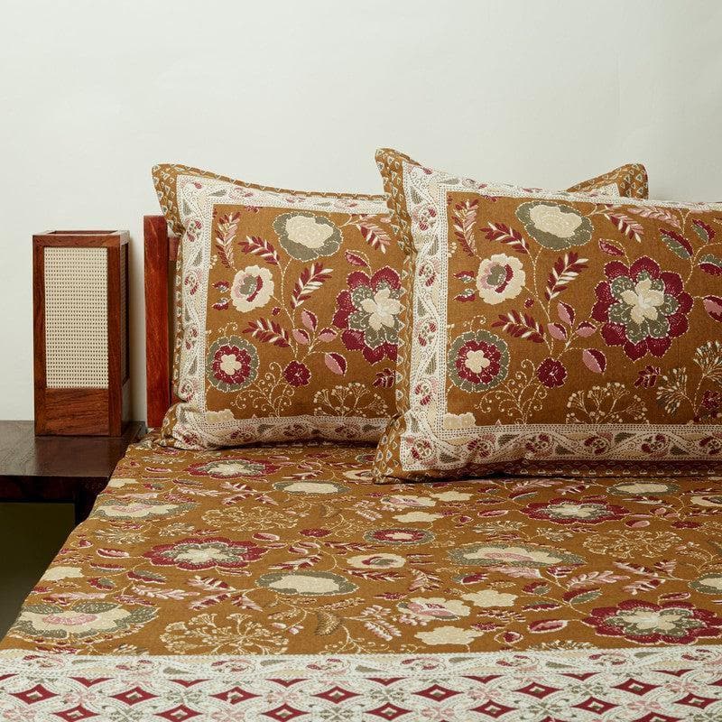 Buy Paloma Printed Bedsheet - Brown Bedsheets from Vaaree