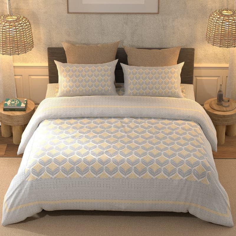 Buy Pardena Ethnic Bedhsheet - Blue Bedsheets from Vaaree