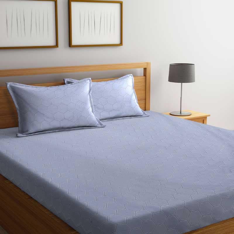 Bedsheets - Pauline Printed Bedsheet - Grey