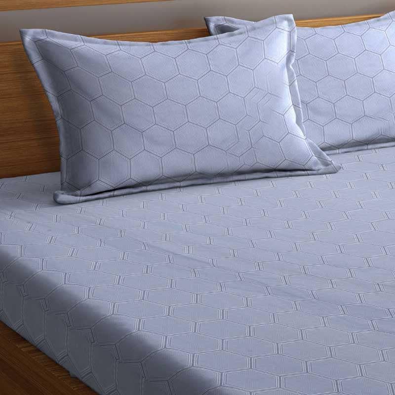 Bedsheets - Pauline Printed Bedsheet - Grey