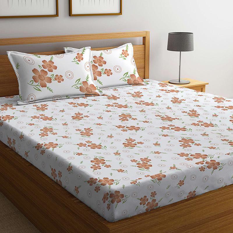 Buy Peach Everly Bedsheet Bedsheets from Vaaree