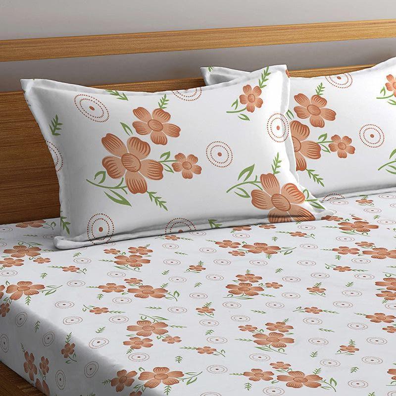 Buy Peach Everly Bedsheet Bedsheets from Vaaree