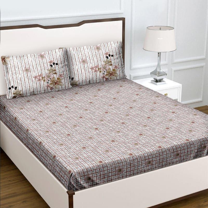 Buy Philomena Fancy Bedsheet - Beige Bedsheets from Vaaree