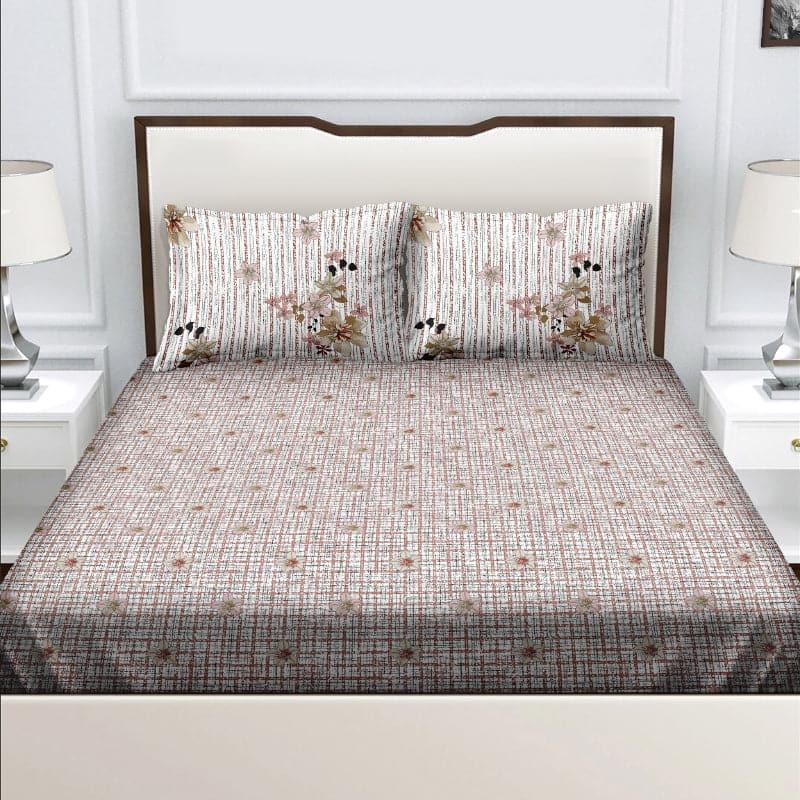 Buy Philomena Fancy Bedsheet - Beige Bedsheets from Vaaree