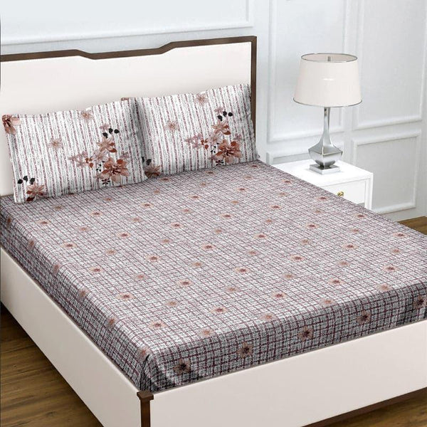 Buy Philomena Fancy Bedsheet - Brown Bedsheets from Vaaree