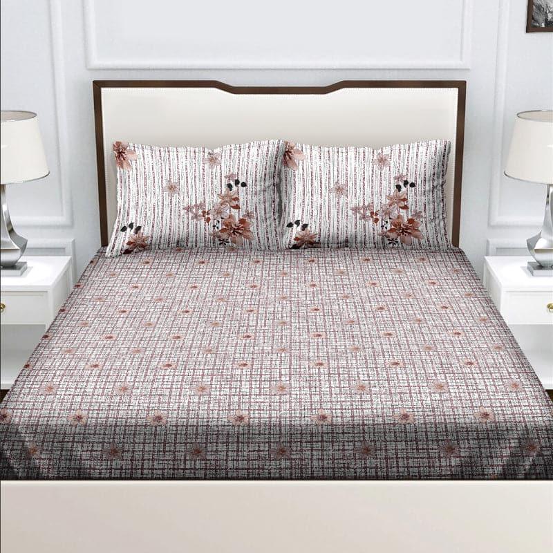 Buy Philomena Fancy Bedsheet - Brown Bedsheets from Vaaree