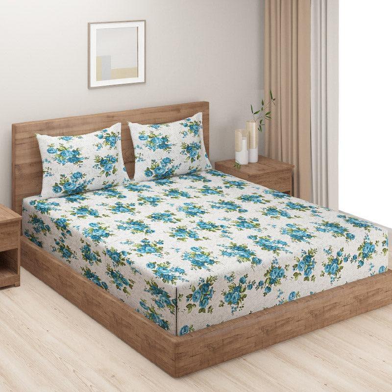 Buy Phool Bagh Bedsheet - Blue Bedsheets from Vaaree