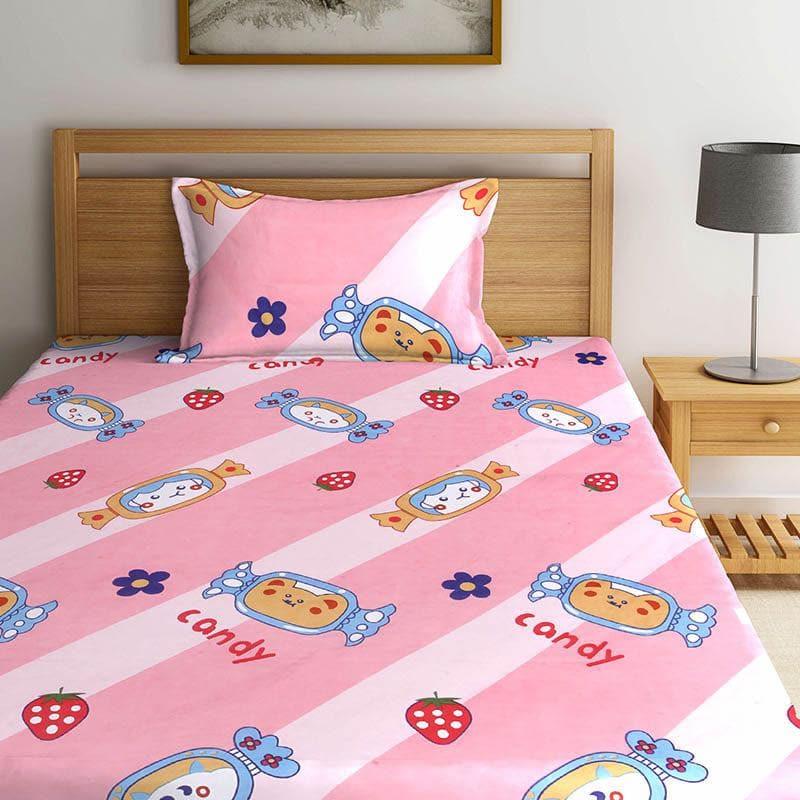 Buy Bedsheets - Pink Candy Kids Bedsheet at Vaaree online