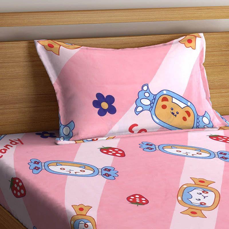 Buy Bedsheets - Pink Candy Kids Bedsheet at Vaaree online