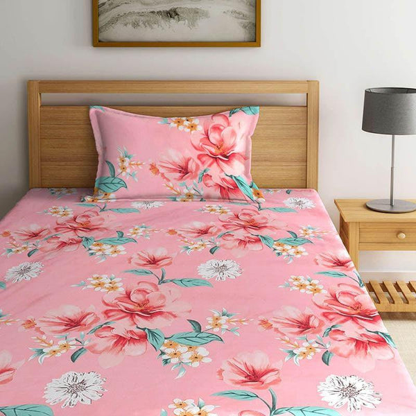 Buy Pink Posie Besheet Bedsheets from Vaaree