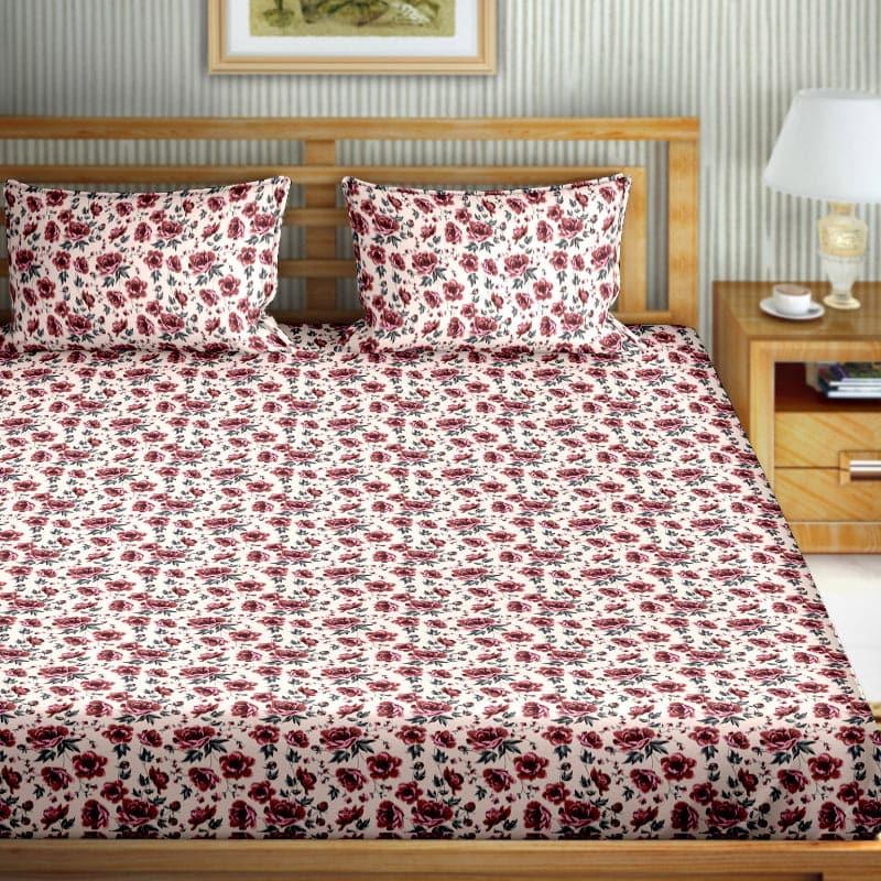 Buy Plado Floral Bedsheet Bedsheets from Vaaree