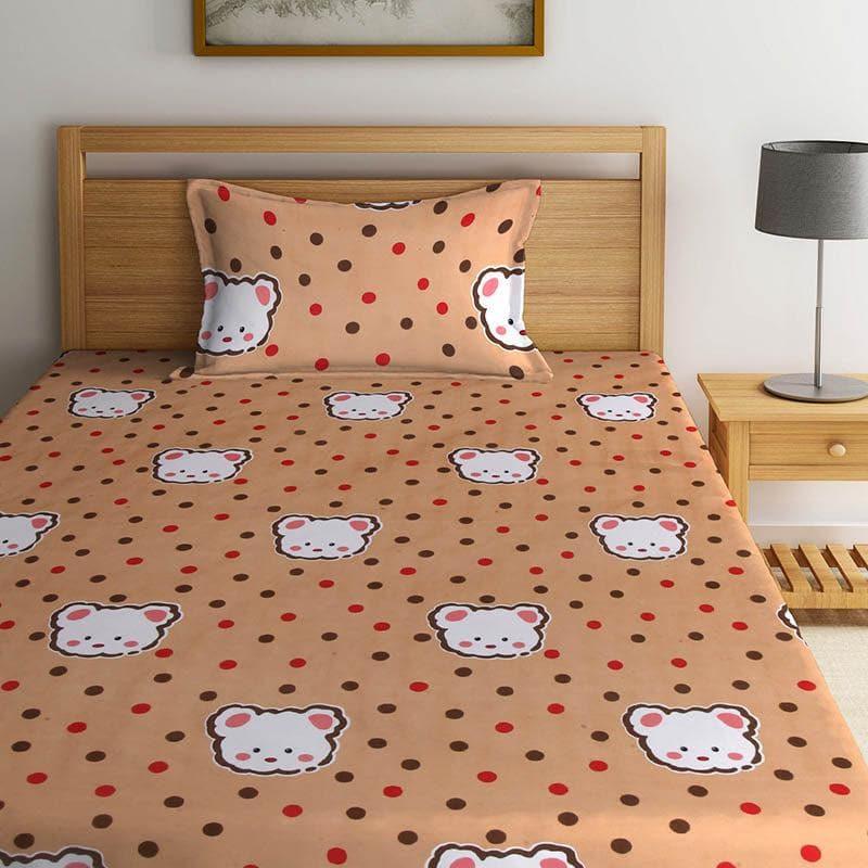 Buy Polka Bears Bedsheet Bedsheets from Vaaree