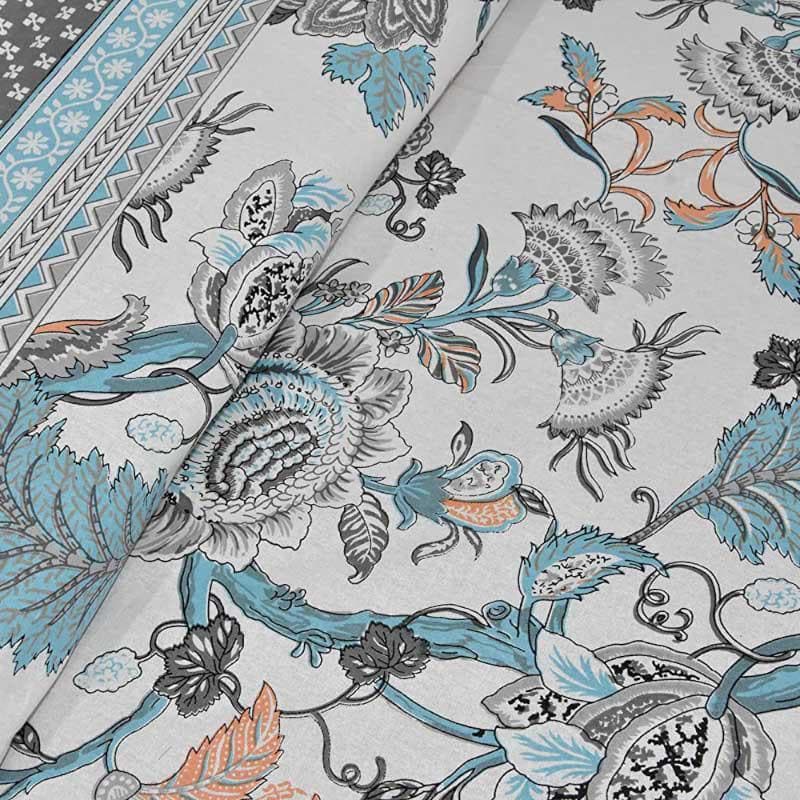 Bedsheets - Posy Revelry Bedsheet - Navy