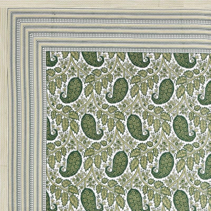 Buy Pratyusha Printed Bedsheet - Green Bedsheets from Vaaree