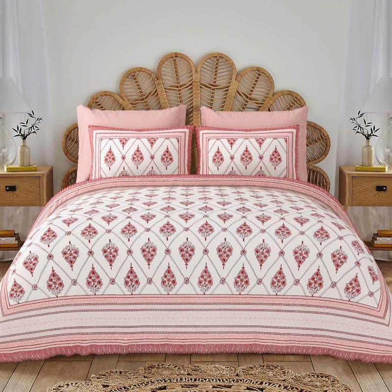 Buy Pravda Bedsheet - Pink Bedsheets from Vaaree