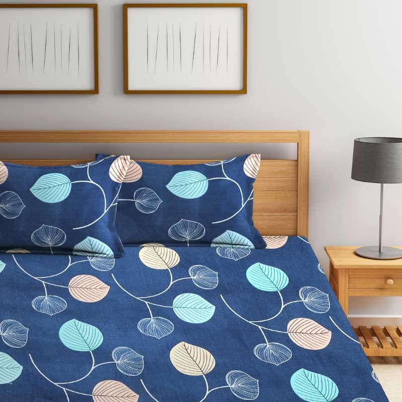 Buy Presso Leaf Printed Bedsheet Bedsheets from Vaaree