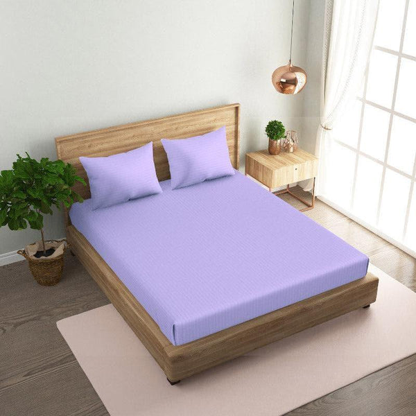 Buy Bedsheets - Pristine Solid Bedsheet - Lavender at Vaaree online