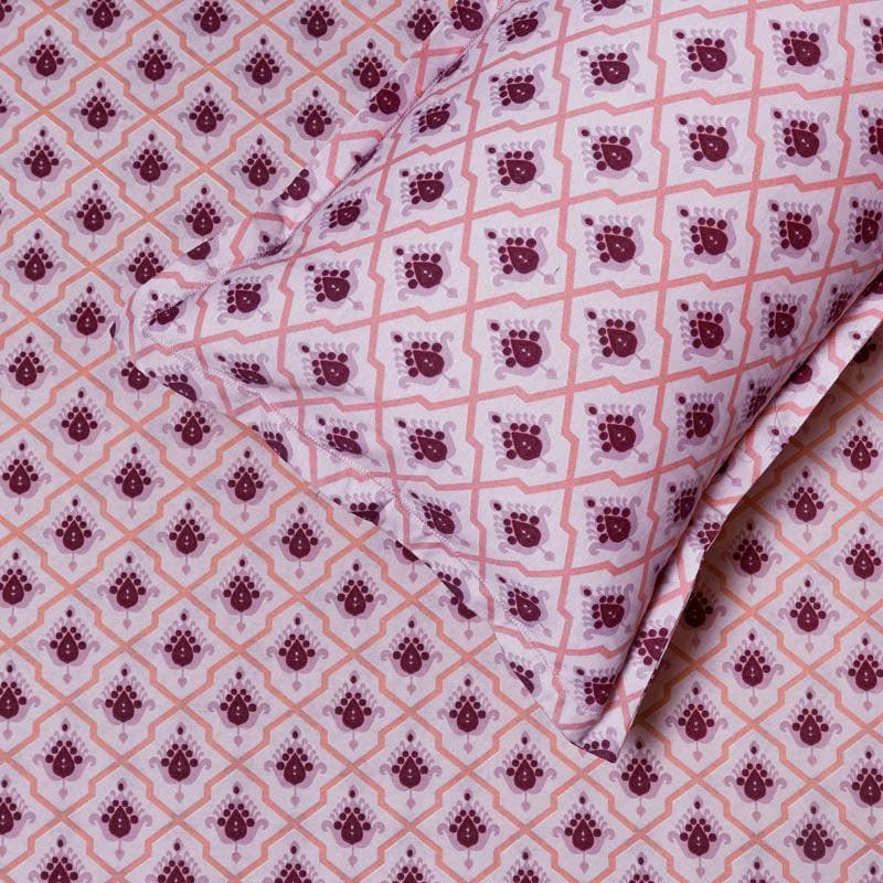 Buy Bedsheets - Querencia Ethnic Bedsheet - Purple at Vaaree online