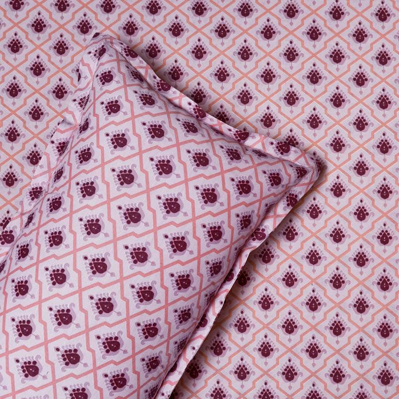 Buy Bedsheets - Querencia Ethnic Bedsheet - Purple at Vaaree online