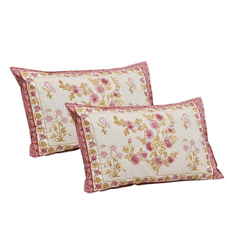 Buy Rachna Floral Bedsheet - Beige & Ivory Bedsheets from Vaaree