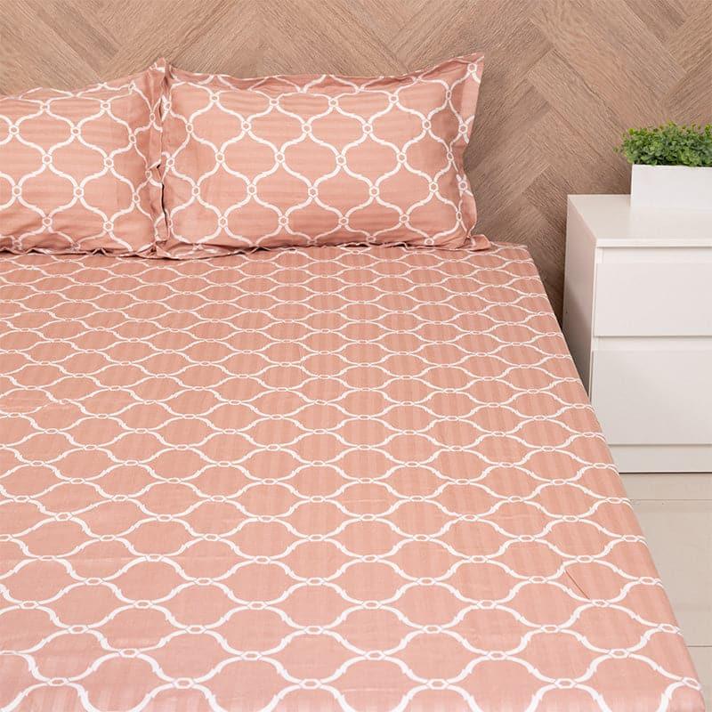 Buy Ragnaa Ethnic Bedsheet - Rust Bedsheets from Vaaree