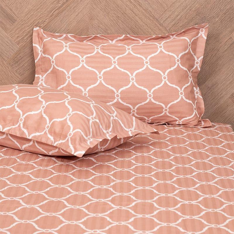 Buy Ragnaa Ethnic Bedsheet - Rust Bedsheets from Vaaree