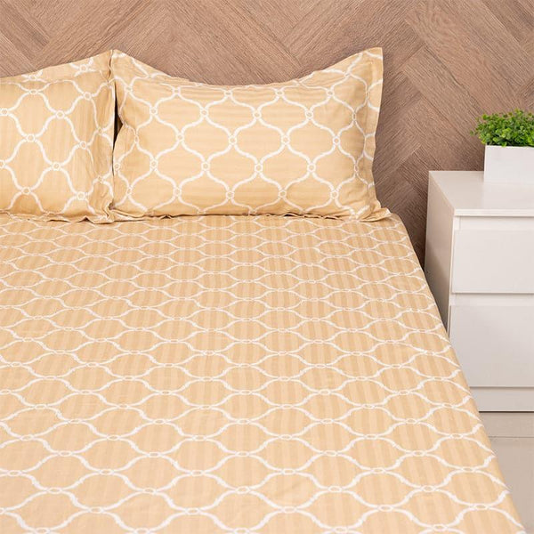 Bedsheets - Ragnaa Ethnic Bedsheet - Yellow