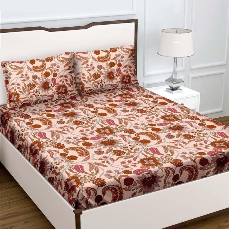 Buy Rayisa Printed Bedsheet - Pink Bedsheets from Vaaree