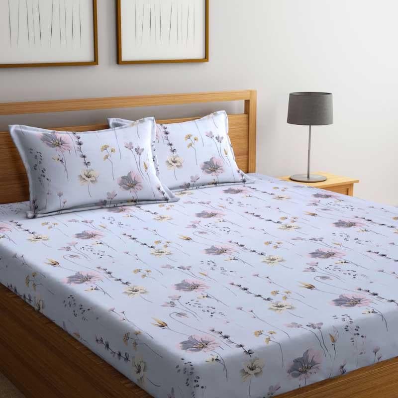 Reese Printed Bedsheet _ Grey