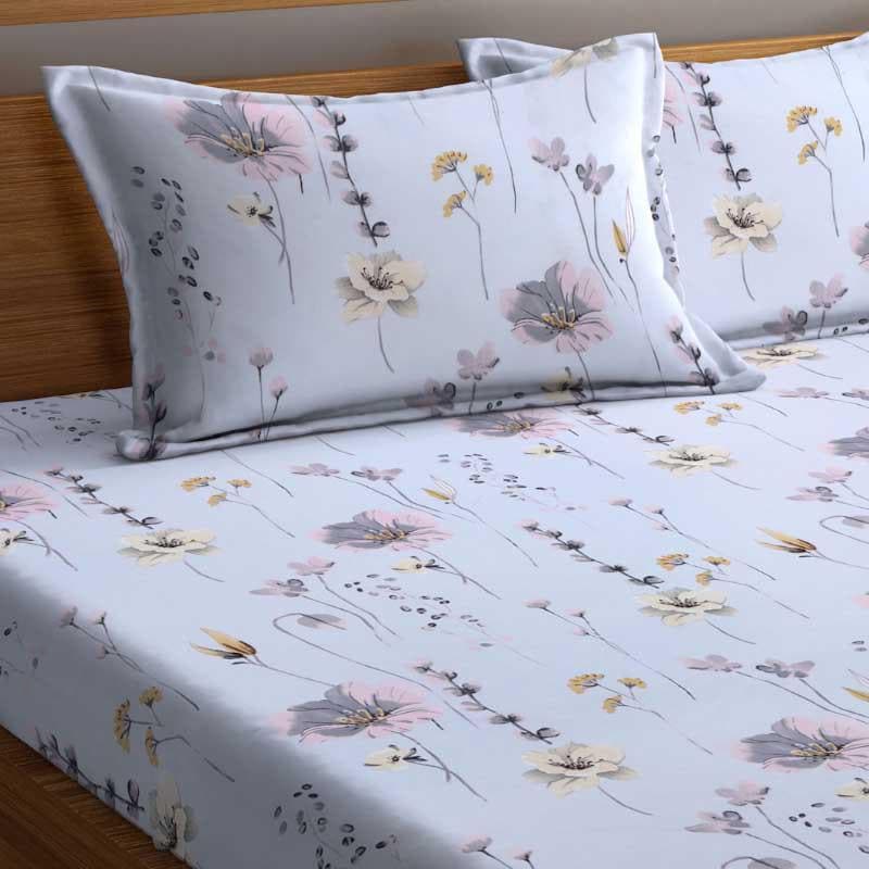 Reese Printed Bedsheet _ Grey