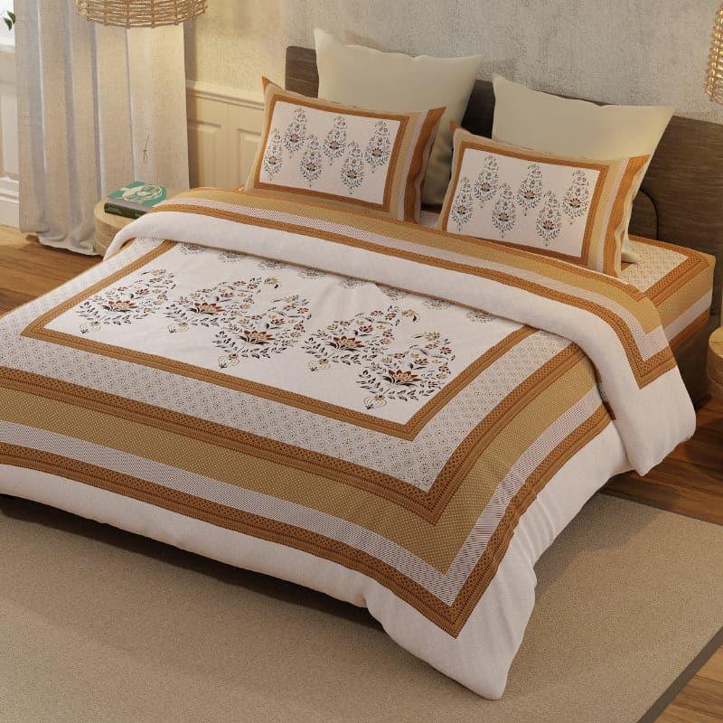 Buy Rianna Ethnic Bedsheet - Brown Bedsheets from Vaaree