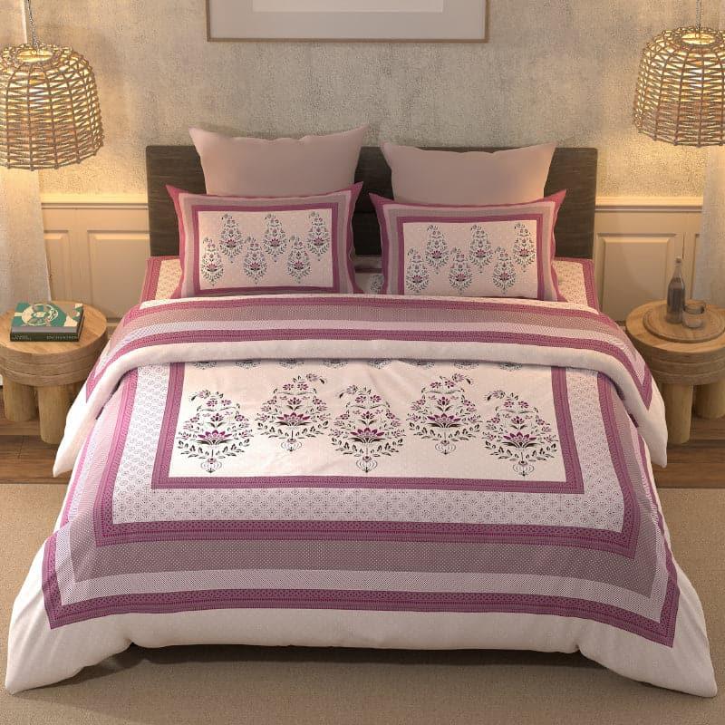 Buy Rianna Ethnic Bedsheet - Pink Bedsheets from Vaaree